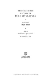 Front cover of The Cambridge history of Irish literature by Margaret Kelleher