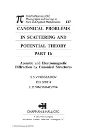 Front cover of Canonical problems in scattering and potential theory by Sergey S. Vinogradov