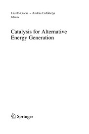 Front cover of Catalysis for Alternative Energy Generation by László Guczi