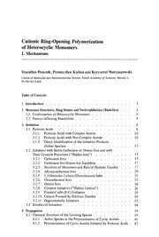 Front cover of Cationic Ring-Opening Polymerization of Heterocyclic Monomers by Stanisław Penczek