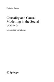 Front cover of Causality and Causal Modelling in the Social Sciences by Federica Russo