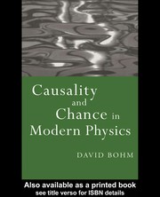 Front cover of Causality and chance in modern physics by David Bohm