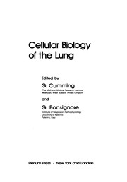 Front cover of Cellular Biology of the Lung by G. Cumming