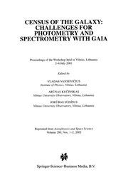 Front cover of Census of the Galaxy: Challenges for Photometry and Spectrometry with GAIA by Vladas Vansevičius