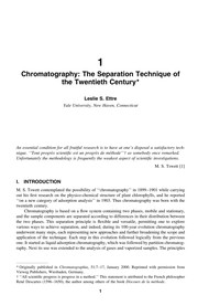 Front cover of A century of separation science by Haleem J. Issaq