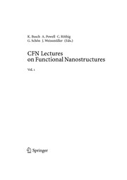 Front cover of CFN lectures on functional nanostructures by CFN Summer School on Functional Nanostructures (1st 2003 Bad Herranalb, Germany)