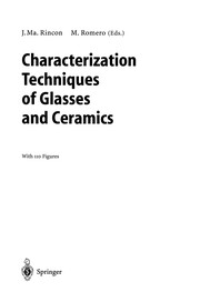 Front cover of Characterization Techniques of Glasses and Ceramics by Unknown