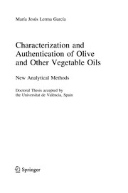 Front cover of Characterization and Authentication of Olive and Other Vegetable Oils by María Jesús Lerma García