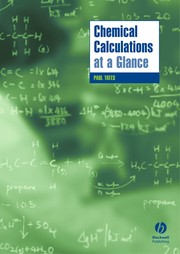 Front cover of Chemical calculations at a glance by Paul Yates