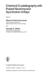 Front cover of Chemical Crystallography with Pulsed Neutrons and Synchroton X-rays by Maria Arménia Carrondo