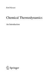 Front cover of Chemical Thermodynamics by Ernő Keszei