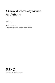 Front cover of CHEMICAL THERMODYNAMICS FOR INDUSTRY; ED. BY TREVOR LETCHER by T. M. Letcher