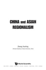 Front cover of China and Asian regionalism by Yunling Zhang