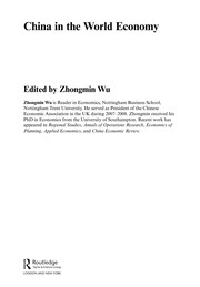 Front cover of China in the world economy by Zhongmin Wu