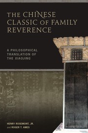 Cover of The Chinese classic of family reverence by Henry Rosemont