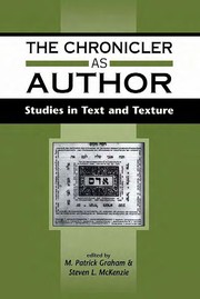 Cover of The Chronicler as Author by Matt Patrick Graham