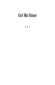 Front cover of Civil War humor by Cameron C. Nickels