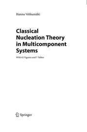 Front cover of Classical nucleation theory in multicomponent systems by Hanna Vehkamaeki