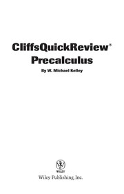 Cover of CliffsQuickReview Precalculus by W. Michael Kelley