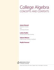 Front cover of College algebra by James Stewart