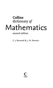 Front cover of Collins dictionary of mathematics by E. J. Borowski