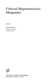 Front cover of Colossal Magnetoresistive Manganites by Tapan Chatterji