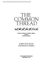 Cover of The common thread by John Sulston