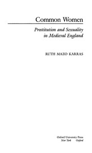 Front cover of Common women by Ruth Mazo Karras