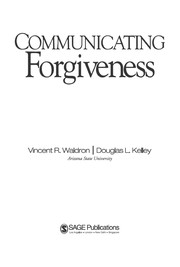 Cover of Communicating Forgiveness by Vincent R. Waldron