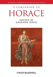 Cover of A companion to Horace by Gregson Davis