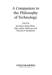 Front cover of A companion to the philosophy of technology by Vincent F. Hendricks