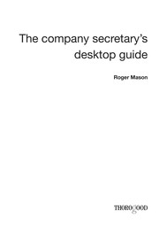 Cover of The company secretary's desktop guide by Roger Mason
