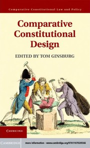 Cover of Comparative constitutional design by Tom Ginsburg
