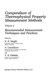 Front cover of Compendium of Thermophysical Property Measurement Methods by K. D. Maglić
