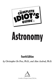 Cover of The complete idiot's guide to astronomy by Christopher Gordon De Pree