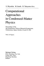Front cover of Computational Approaches in Condensed-Matter Physics by Seiji Miyashita
