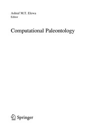Front cover of Computational Paleontology by Ashraf M. T. Elewa