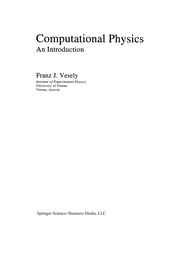 Front cover of Computational Physics by Franz J. Vesely