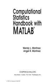 Cover of Computational statistics handbook with MATLAB by Wendy L. Martinez