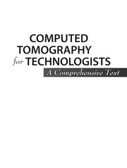 Cover of Computed tomography for technologists by Lois E. Romans