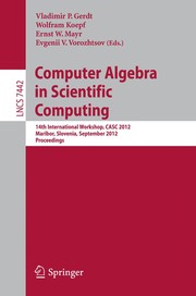 Cover of Computer Algebra in Scientific Computing by Vladimir P. Gerdt