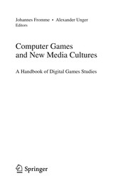 Front cover of Computer Games and New Media Cultures by Johannes Fromme