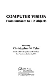 Cover of Computer vision by Christopher W. Tyler