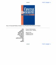 Cover of Concise biochemistry by Anatoly Bezkorovainy