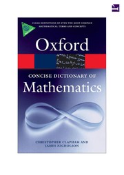 Cover of The concise Oxford dictionary of mathematics by Christopher Clapham