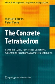 Front cover of The Concrete Tetrahedron by Manuel Kauers