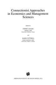 Front cover of Connectionist Approaches in Economics and Management Sciences by Cédric Lesage