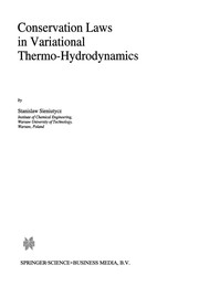 Cover of Conservation Laws in Variational Thermo-Hydrodynamics by Stanislaw Sieniutycz