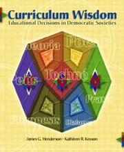 Cover of Curriculum wisdom by James George Henderson