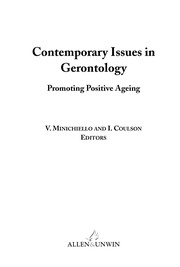 Front cover of Contemporary issues in gerontology by Victor Minichiello